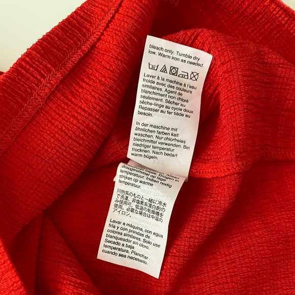 Madewell Texture and Thread Red Peasant Top Labelled Size XXS - Picture 6 of 8
